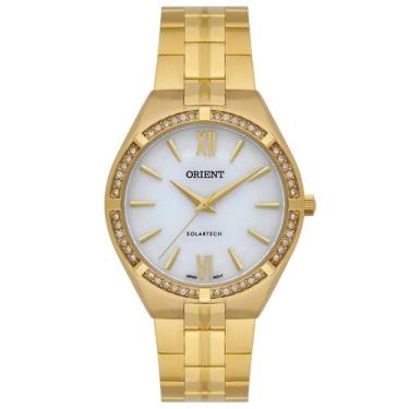 Imagem de Relogio orient feminino solar branco aço dourado fgss0232 s3kx cor:dou