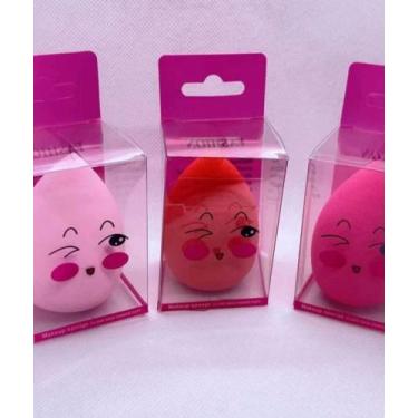 Imagem de Esponja de Maquiagem Rosa Pink - Tudão Macatuba