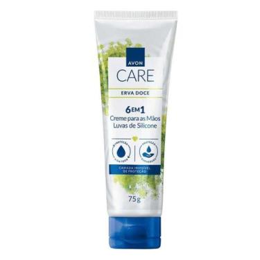 Imagem de AVON CARE ERVA DOCE LUVAS DE SILICONE CREME PARA MAOS 75g