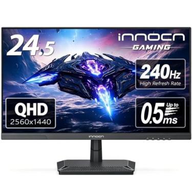 Imagem de INNOCN Monitor Gamer De 24,5 Polegadas 1440P 240Hz Qhd 2K, Tela Para Jogos De Mesa Para Pc, Ips Hdmi 2.1 Rápido, Displayport, Alto-Falante Integrado, 25G2S