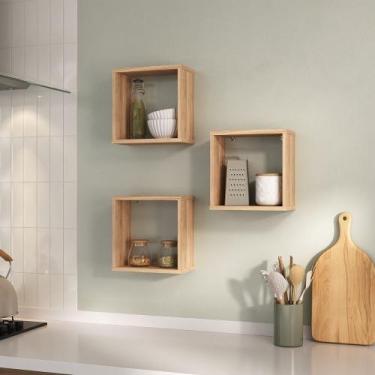 Imagem de Nicho Decorativo Office Kit com 3 Unidades Grande 30x30x15 Genova Marr