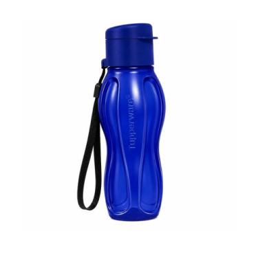 Imagem de Tupperware garrafinha de água 310 ml azul bic com cordinha