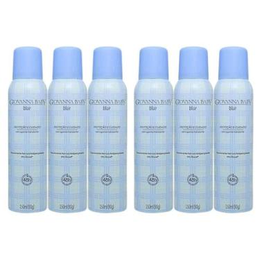 Imagem de Kit Desodorante Giovanna Baby Blue Aerosol 48h 6 unid