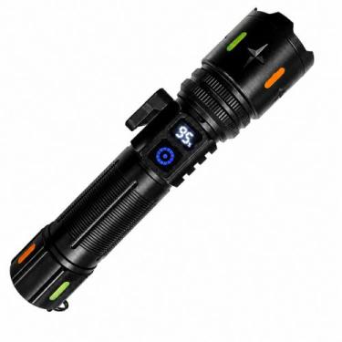 Imagem de Lanterna Led T9 Tática Militar Com indicado De Bateria e Corta Fio Zoo