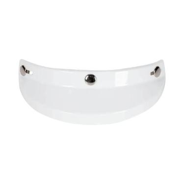 Imagem de Viseira de capacete 3 Snap universal para capacetes 3/4 substitui fáci