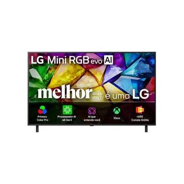 Imagem de Smart TV 4K LG Mini RGB EVO 55” Polegadas Processador A8 AI Gen 3, Super Upscaling, 120Hz Nativo,  Dolby Vision e HDR10 - 55MRGB85BSC