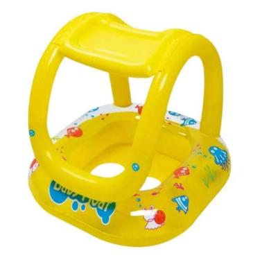 Imagem de Boia Fralda Inflável Com Cobertura Infantil Proteção UV - SunClub