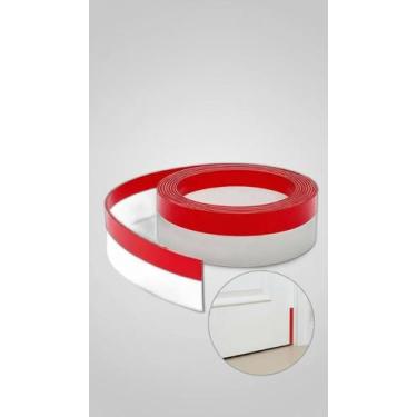 Imagem de Fita Veda Porta 5m x 3cm Transparente Borracha Isolamento - Congratula