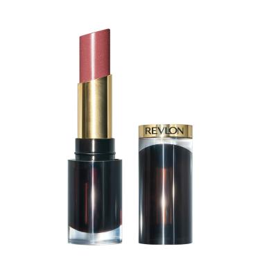 Imagem de Batom Super Lustrous Glass Shine Glossed Up Rose com Acabamento Vítreo e Brilho Intenso 4g Revlon