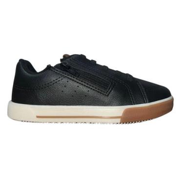 Imagem de Tênis Casual Infantil Menino Molekinho 2842.209 Preto, Preto, 32