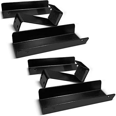 Imagem de Kit 2 Suportes Denver para Bicicleta Bike de Parede Horizontal MTB Speed Preto