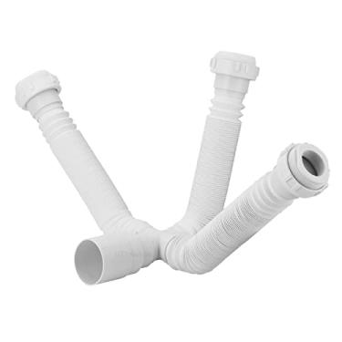 Imagem de Sifão Triplo Sanfonado/extensivo Universal Abs Branco