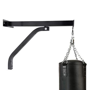 Imagem de Suporte de saco de pancada, suporte de saco de boxe de aço resistente, suporte de parede para pendurar no saco de pancadas para casa, academia, exercícios físicos, treinamento físico