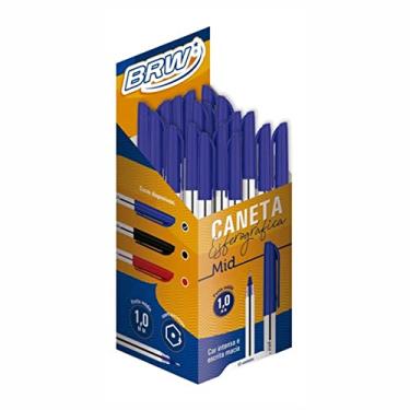 Imagem de Caneta esferográfica Azul Brw 1,0mm caixa com 50 unidades