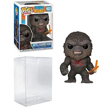 Imagem de King Kong Battle Scarred Pop #1022 Pop Movies Godzilla vs Kong Vinyl Figure (Bundled with EcoTek Protector to Protect Display Box)