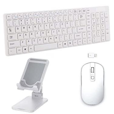 Imagem de Teclado, Mouse, Suporte - iPad 2020 8a Geração 10.2" Branco