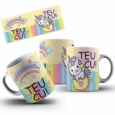 Imagem de Caneca Unicórnio Indelicado Teu CU Porcelana Infinity Geek