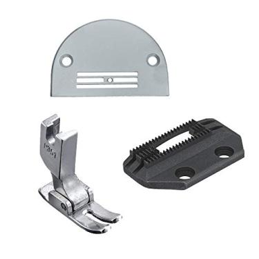 Imagem de Chapa Dente Calcador 4 Carreiras Leve Máq. Reta Industrial