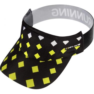 Imagem de Viseira para Corrida Hupi Trento, Cor: Preto/amarelo, Tamanho: Único