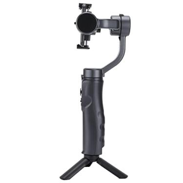Imagem de Estabilizador de Gimbal, estabilizador de gimbal portátil de 3 eixos leve antishake portátil para smartphone com orifício de parafuso de 10 cm, estabilizador Vlog, 3 modos, para transmissão de vídeo YouTube TikTok