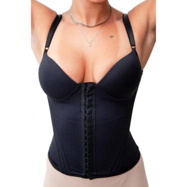 Imagem de Cinta Modeladora Com Bojo 12 Barbatanas Alta Compressão Sem Fundo (M05)