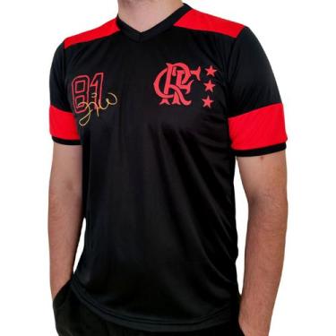 Imagem de Camisa Retro Flamengo Zico Mundial 1981 Oficial - Braziline