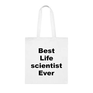 Imagem de Bolsa Tote Life Scientist, Best Life Scientist Ever Bag, Presente Life Scientist, Presente para Cientista Vida, Bolsa de Ombro Cientista da Vida, Bolsas Reutilizáveis Cientista da