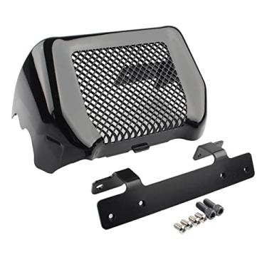 Imagem de FINMOKAL Kit De Tampa Do Radiador De Óleo Da Motocicleta Para Harley Touring Flhr Flhx Flhxs 2017-18 Preto