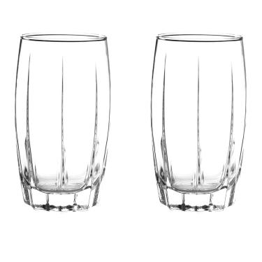 Imagem de kit 2 Copos De Vidro Long Drink 374ML Amadeus transparente