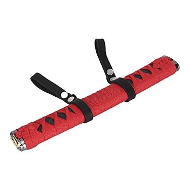 Imagem de ZPSHYD Alça de pegar, alça de garra de barra de rolagem universal para carro alça interna para encosto de cabeça assento traseiro acessórios para barra de rolo (vermelho preto)