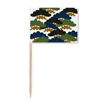 Imagem de Bandeira de palito de dente padrão tradicional de pinheiro da China para decoração de festa