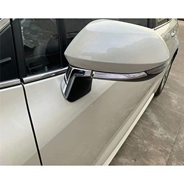 Imagem de JIERS Para Toyota Corolla 2019-2020 Hatchback, acessórios exteriores ABS cromado capa de espelho retrovisor adesivo decorativo