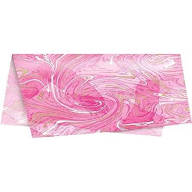 Imagem de Papel De Seda Marmorizado Rosa 49X69Cm Pacote Com 50-34240
