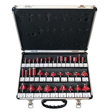 Imagem de Fresa Para Tupia 6mm Maleta De Alumínio Com 35 Fresas Charbs