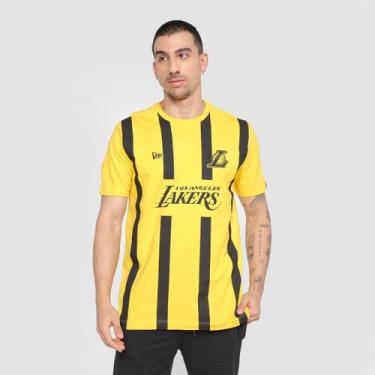 Imagem de Camiseta New Era Soccer Style One Color Uniform Los Angeles Lakers Mas