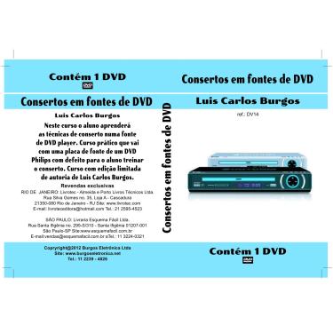 Imagem de Curso em DVD aula Consertos em Fontes de DVD na Prática. Prof. Burgos
