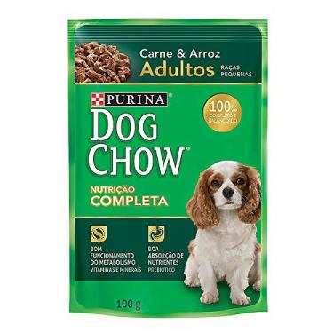 Imagem de Ração Úmida Cães Adultos Pequenos DOG CHOW Carne 100g