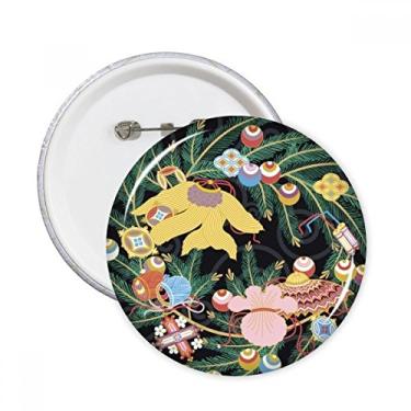 Imagem de Pintura de cultura japonesa, folha, flor, broches, decoração de roupas, 5 peças, presente