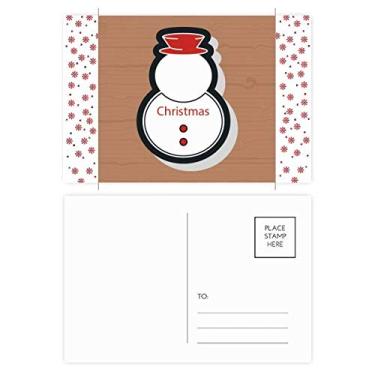 Imagem de Cartão postal de Natal boneco de neve ícone de Natal Natal Flor Celebração Cartão postal Blessing Mailing Card