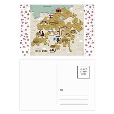Imagem de Mapa tradicional de Hong Kong, China, Natal, Natal, Celebração, Cartão postal Bênção Cartão postal