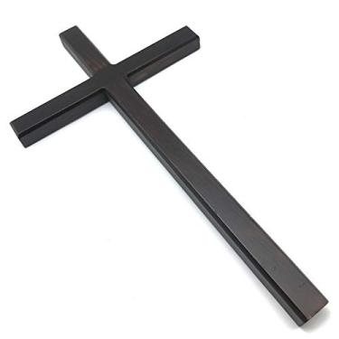 Imagem de Crucifixo de Parede Madeira Sem o Cristo 33 cm