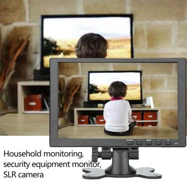Imagem de Monitor portátil de 10 polegadas, hdmi, 1920x1080, hd, ips, computador, led, com estojo de couro,