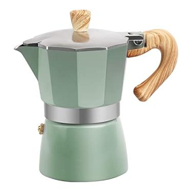Imagem de OonlyoO Máquina de café expresso italiana de alumínio Percolation Fogão Pote Café Moka Pot