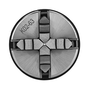 Imagem de Mandril de torno, 1 unidade 4 garras K02-63 / M14 Mandril de torno manual autocentrante para peças de torno de mandril de corte de madeira