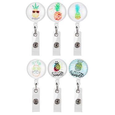 Imagem de Fivela de clipe de cartão, 79 cm de comprimento Belo clipe retrátil para cartão de trabalho, prático bonito para pendurar cartões de trabalho Homens Mulheres Pendurar cartões de visita