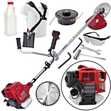 Imagem de Roçadeira Profissional Nakashi L450K 46CC Com Motor Kawasaki TJ045E Ideal Para Trabalho...