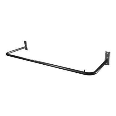 Imagem de Arara De Parede Cabideiro Loja Reta 1 Metro Preto