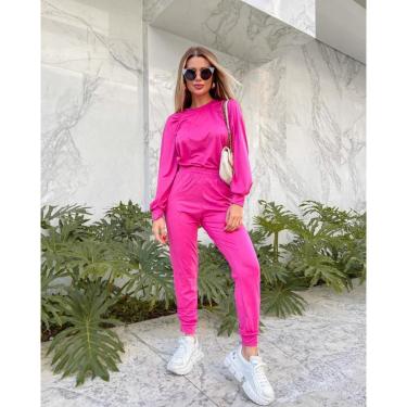 Imagem de CONJUNTO SUEDE RAGLA FRANZIDO-Feminino