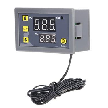 Imagem de Módulo de Controle de Temperatura LED Display Digital Mini Termostato 110‑220 V para Refrigerador Fermentador