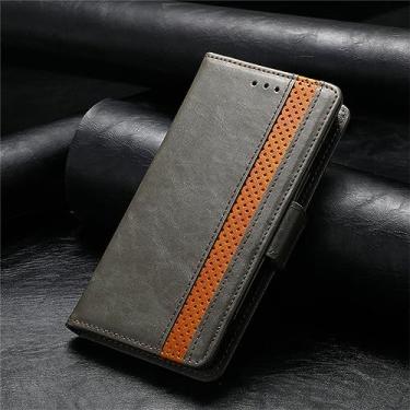 Imagem de Flip Wallet Estojo Magnético Para Xiaomi Para Mi Poco F4 X3 F3 GT M3 12 11 10T CC9 Nota 10 Pro Lite CC9E Couro Titular do Cartão Telefone Capa, Cinza, Para Xiaomi 10T (Pro)